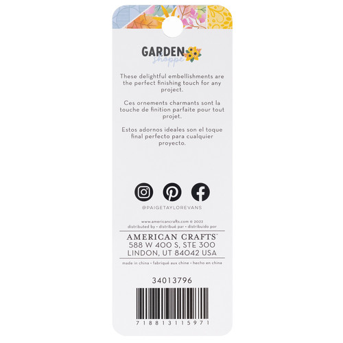 3 Pack - Paige Evans Garden Shoppe Epoxy Stickers-32/Pkg - PE013796 3 Pack - Paige Evans Garden Shoppe Epoxy Stickers-32/Pkg - PE013796