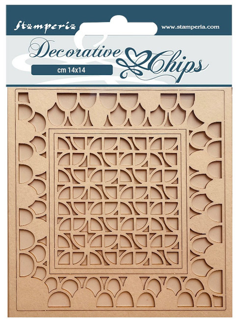 Stamperia Decorative Chips 5.5"X5.5"-Bauhaus Pattern -SCB140 - 5993110024033