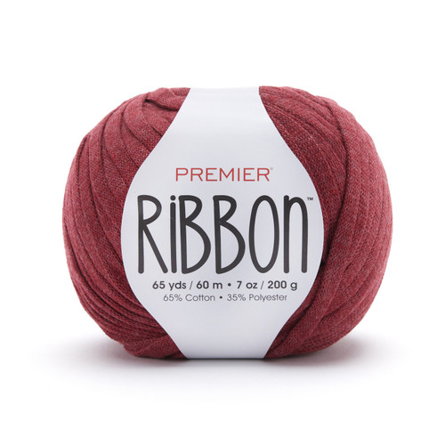 Premier Ribbon Yarn-Burgundy - 2084-07 - 840166819012 Premier Ribbon Yarn-Burgundy - 2084-07 - 840166819012