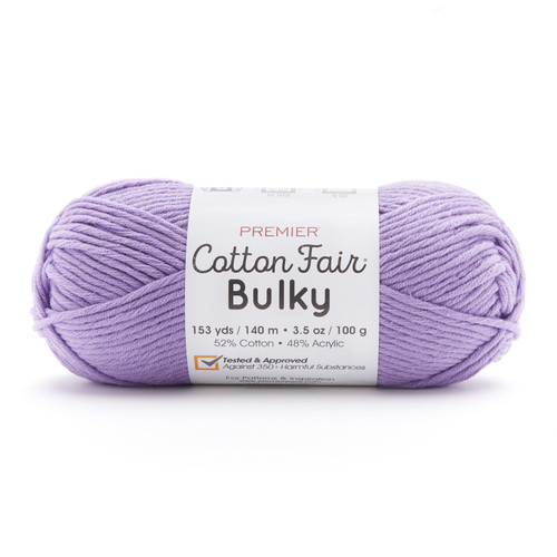 Premier Cotton Fair Bulky Yarn-Violet - 2081-10 - 840166818626