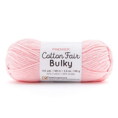 Premier Cotton Fair Bulky Yarn-Ballet Pink - 2081-05 - 840166818572