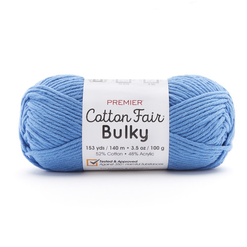 Premier Cotton Fair Bulky Yarn-Cornflower - 2081-12 - 840166818640