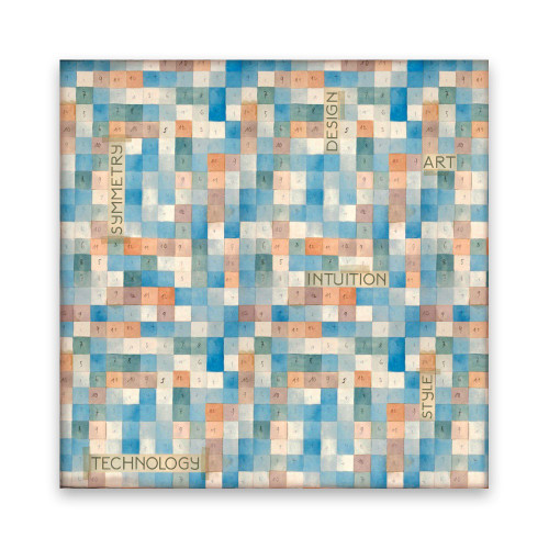 Stamperia Polyester Fabric 12"X12" 4/Pkg-Bauhaus - SBPLT03 Stamperia Polyester Fabric 12"X12" 4/Pkg-Bauhaus - SBPLT03