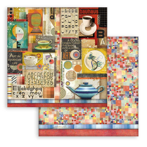 Stamperia Double-Sided Paper Pad 12"X12" 10/Pkg-Bauhaus, 10 Designs/1 Each - SBBL116 Stamperia Double-Sided Paper Pad 12"X12" 10/Pkg-Bauhaus, 10 Designs/1 Each - SBBL116