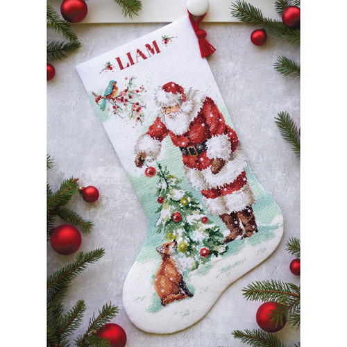 Dimensions Counted Cross Stitch Kit 16" Long-Magical Christmas Stocking (14 Count) - 70-08999 Dimensions Counted Cross Stitch Kit 16" Long-Magical Christmas Stocking (14 Count) - 70-08999