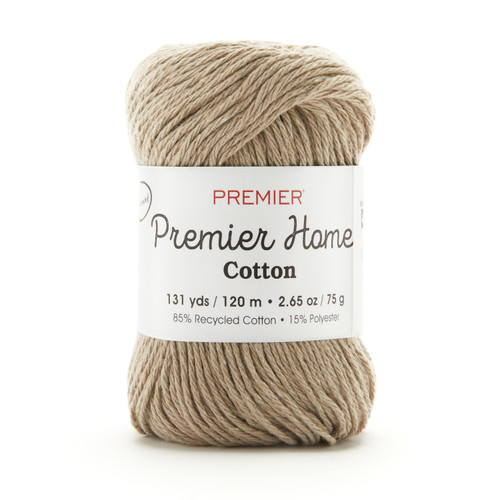 Premier Yarns Home Cotton Yarn Solid-Driftwood -38-39 - 840166815410