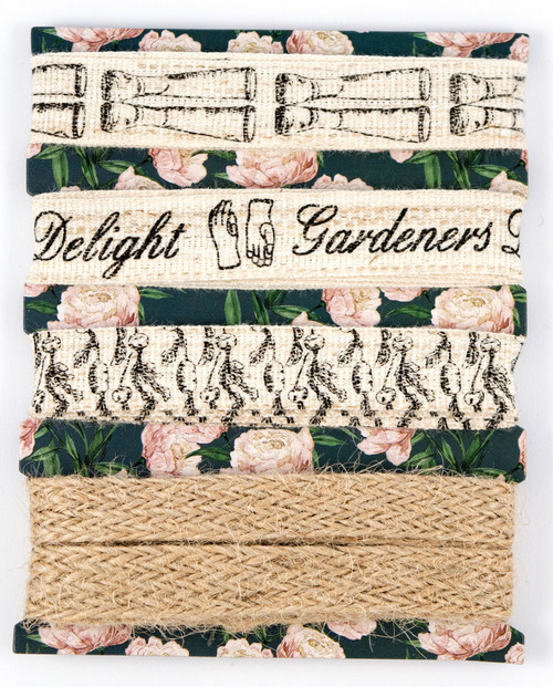 Craft Consortium Lace Ribbon Pack-Gardeners Delight CCRBN002