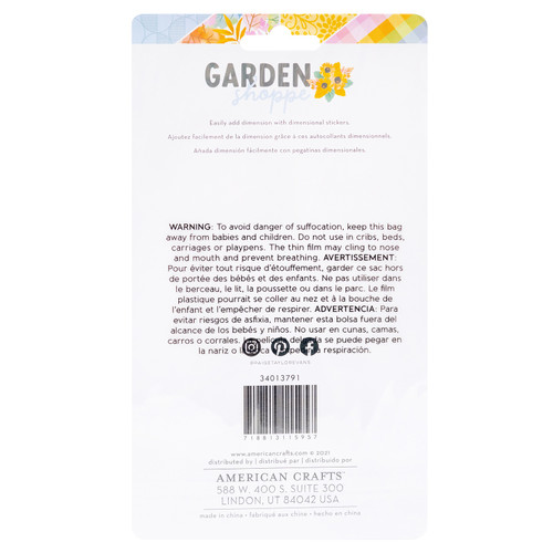 Paige Evans Garden Shoppe Layered Stickers 6/Pkg- - PE013791 Paige Evans Garden Shoppe Layered Stickers 6/Pkg- - PE013791
