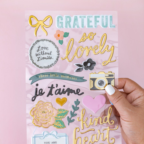 Maggie Holmes Parasol Thickers Stickers 69/Pkg-Splendid Phrase/Puffy - MH013901 Maggie Holmes Parasol Thickers Stickers 69/Pkg-Splendid Phrase/Puffy - MH013901