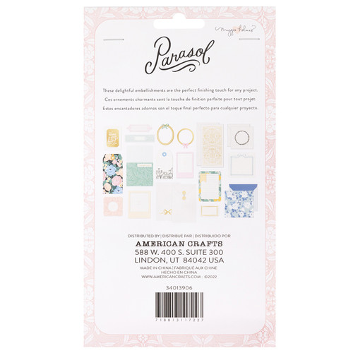 Maggie Holmes Parasol Stationery Pack-W/Gold Foil - MH013906 Maggie Holmes Parasol Stationery Pack-W/Gold Foil - MH013906