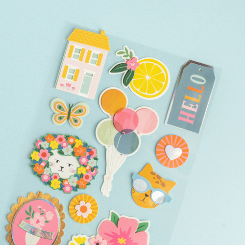 Jen Hadfield Stardust Layered Stickers 11/Pkg-W/Silver Foil Accents - JH013814 Jen Hadfield Stardust Layered Stickers 11/Pkg-W/Silver Foil Accents - JH013814