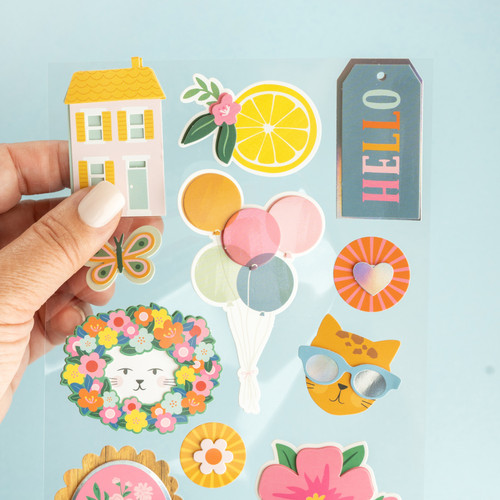 Jen Hadfield Stardust Layered Stickers 11/Pkg-W/Silver Foil Accents - JH013814 Jen Hadfield Stardust Layered Stickers 11/Pkg-W/Silver Foil Accents - JH013814