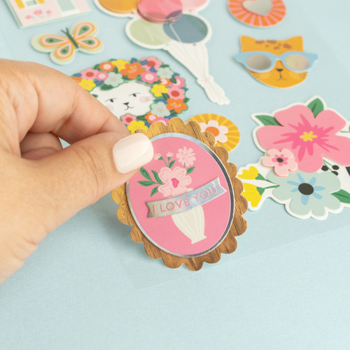 Jen Hadfield Stardust Layered Stickers 11/Pkg-W/Silver Foil Accents - JH013814 Jen Hadfield Stardust Layered Stickers 11/Pkg-W/Silver Foil Accents - JH013814