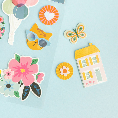 Jen Hadfield Stardust Layered Stickers 11/Pkg-W/Silver Foil Accents - JH013814 Jen Hadfield Stardust Layered Stickers 11/Pkg-W/Silver Foil Accents - JH013814