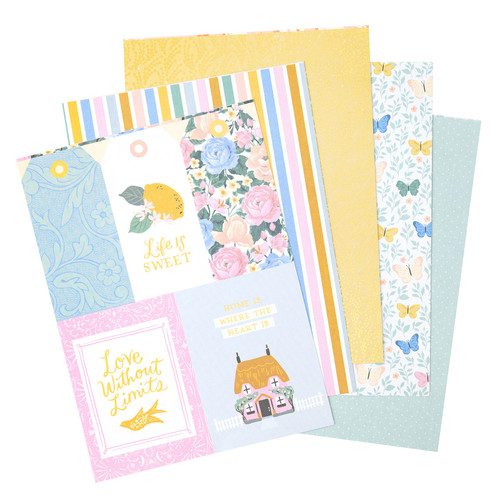 American Crafts Single-Sided Paper Pad 6"X8" 36/Pkg-Maggie Holmes Parasol - MH013895
