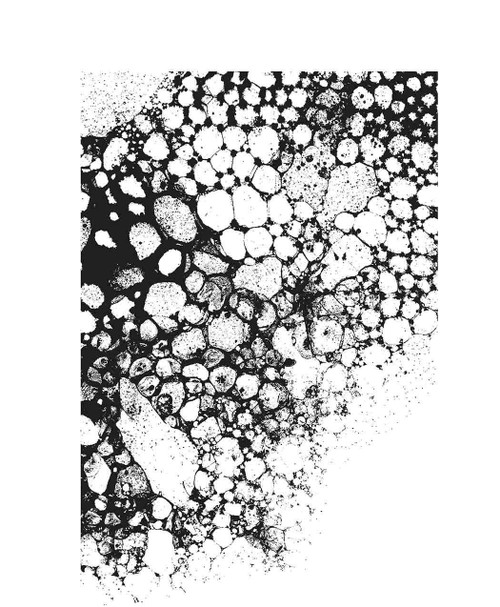 Tim Holtz Cling Stamps 7"X8.5"-Bubbles W/Grid Block - CMS449 - 793888449206