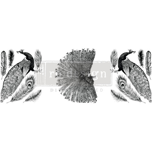 Prima Marketing Re-Design Decor Transfers 8.5"X11" 3/Sheets-Middy- Regal Peacock - RE659295 - 655350659295