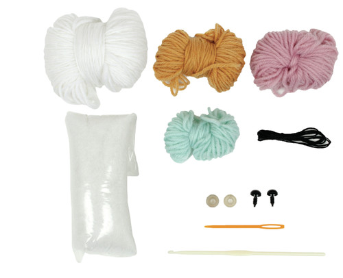 Fabric Editions Needle Creations Crochet Kit-Cat -NCCRCHKT-CAT - 699919343881