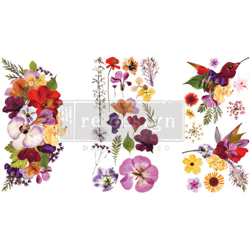 Prima Marketing Re-Design Decor Transfers 6"X12" 3/Sheets-Organic Flora - RE658939 - 655350658939