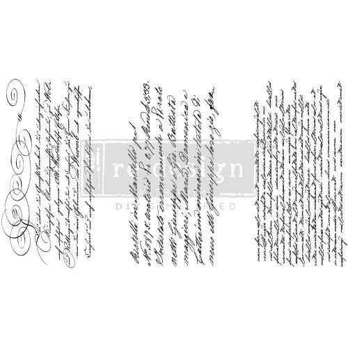 Prima Marketing Re-Design Decor Transfers 6"X12" 3/Sheets-Secret Letter - RE657697 - 655350657697