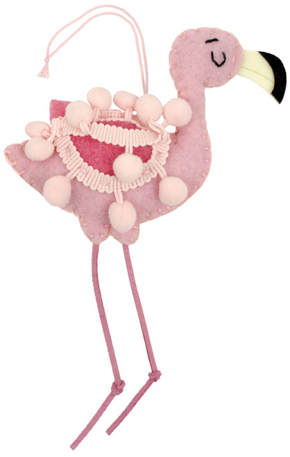 Fabric Editions Needle Creations Felt Ornament Kit-Flamingo -NCFLTK-FLAM - 699919343911