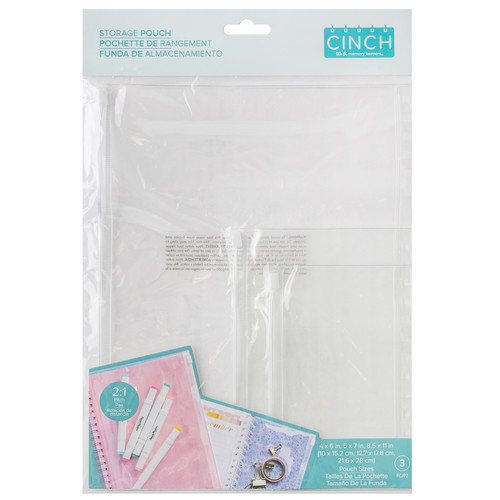 We R Memory Keepers Cinch Storage Pouch-3 Pieces 60000606 - 633356633389