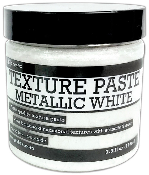 2 Pack - Ranger Texture Paste 3.9oz-Metallic White - INK76919 - 789541076919 2 Pack - Ranger Texture Paste 3.9oz-Metallic White - INK76919 - 789541076919