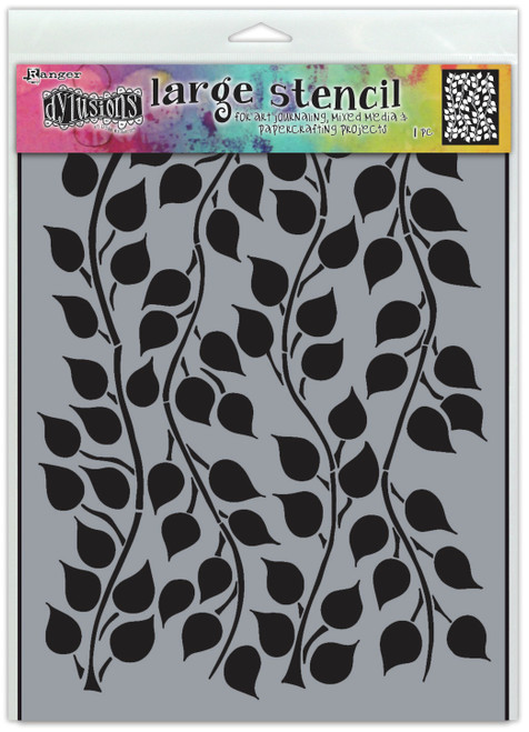 3 Pack Dyan Reaveley's Dylusions Stencils 9"X12"-Leaf It Out DYSL-79804 - 789541079804