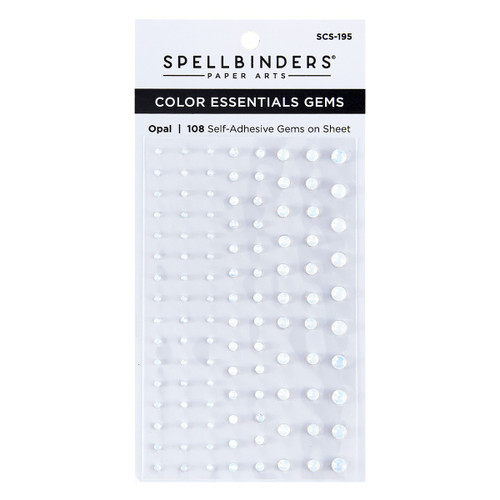 Spellbinders Color Essentials Gems 108/Pkg-Opal SCS195 - 812062038231