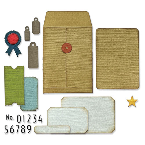 Sizzix Thinlits Dies By Tim Holtz 45/Pkg-Collector - 665926 - 630454280194