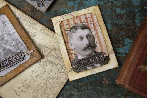 Sizzix Thinlits Dies By Tim Holtz 13/Pkg-Vintage Labels - 665929