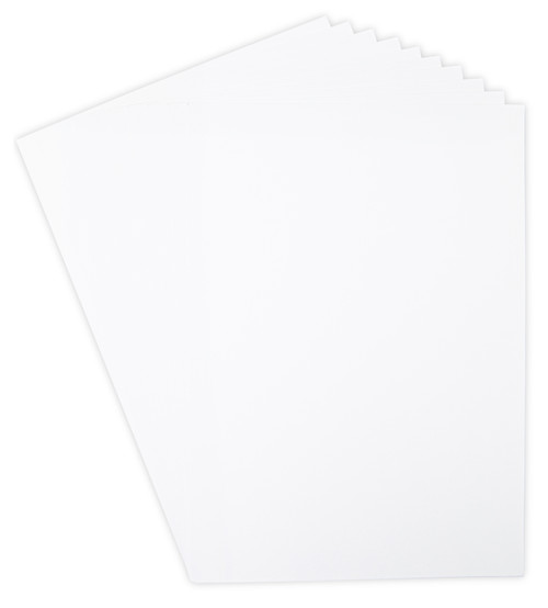 Sizzix Surfacez Smooth Cardstock 270gms 8.25"X11.75" 60/Pkg-White - 665990 - 630454281498