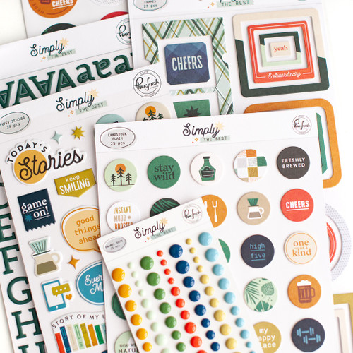 PinkFresh Chipboard Flair-Simply The Best - PFSI4922