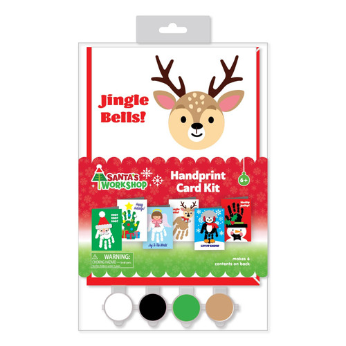 Colorbok Santa's Workshop Handprint Card Making Kit-Makes 6 -34016683 - 718813189743