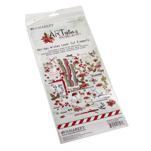 2 Pack ARToptions Holiday Wishes Laser Cut Outs-Elements AHW38268 - 752505138268
