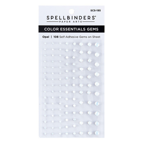 3 Pack - Spellbinders Color Essentials Gems 108/Pkg-Opal - SCS195 - 812062038231