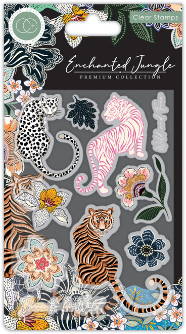 5 Pack Craft Consortium A5 Clear Stamps-Enchanted Jungle -CSTMP080 - 50609219307065060921930706