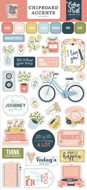 3 Pack - Day In The Life No. 2 Chipboard 6"X13"-Accents - LN292021 - 793888088696 3 Pack - Day In The Life No. 2 Chipboard 6"X13"-Accents - LN292021 - 793888088696