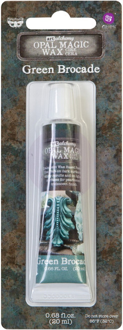 3 Pack Finnabair Art Alchemy Opal Magic Wax .68 Fluid Ounce-Green Brocade AAOW-64245 - 655350964245