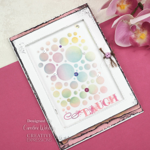 Creative Expressions Mini Stencil 4"X3"-Bubbles CEMSBUBB