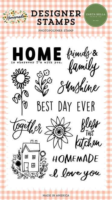 Carta Bella Stamps-Bless This Kitchen, Homemade BH158043 - 793888105294