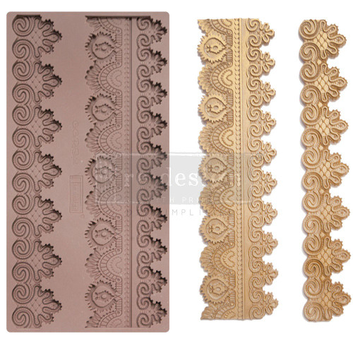 Prima Re-Design Decor Mold-Border Lace II - 659004 - 655350659004 Prima Re-Design Decor Mold-Border Lace II - 659004 - 655350659004