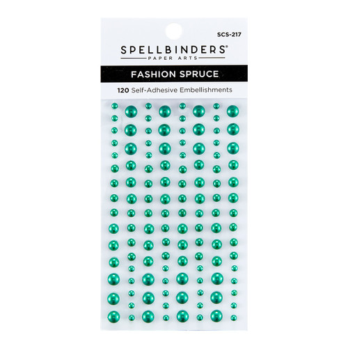 3 Pack Spellbinders Fashion Essentials Pearl Dots-Spruce -SCS217 - 812062039054