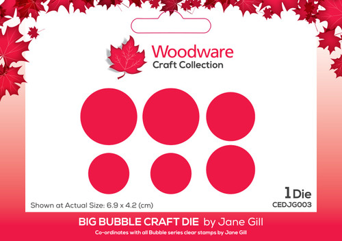 2 Pack Woodware Craft Dies By Jane Gill-Big Bubble CEDJG003 - 50553059741245055305974124