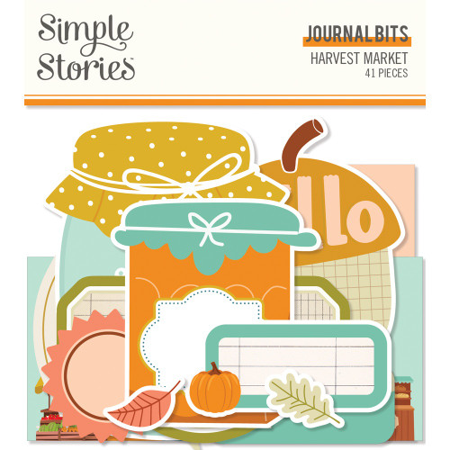 3 Pack - Harvest Market Bits & Pieces Die-Cuts 41/Pkg-Journal - HRV18718 - 810079987511