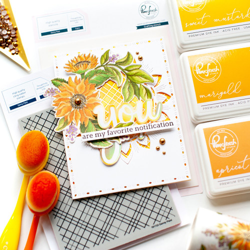 2 Pack - Pinkfresh Studio Hot Foil Plate-Sentiment Suite: You - PF163022 2 Pack - Pinkfresh Studio Hot Foil Plate-Sentiment Suite: You - PF163022