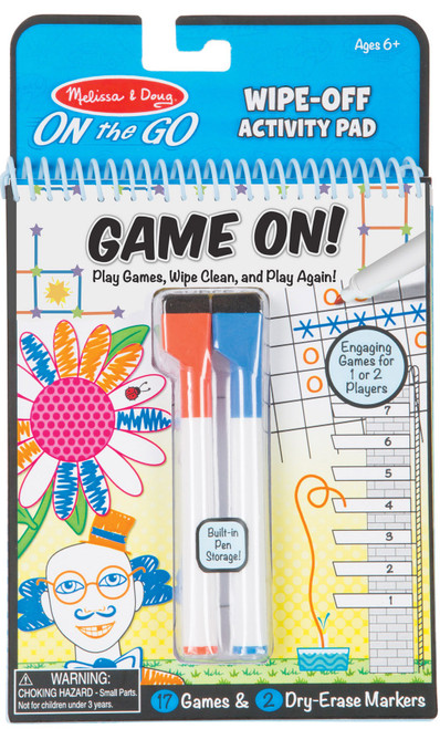 3 Pack - Melissa & Doug Write On Reusable Games- - MD5056 - 000772050562