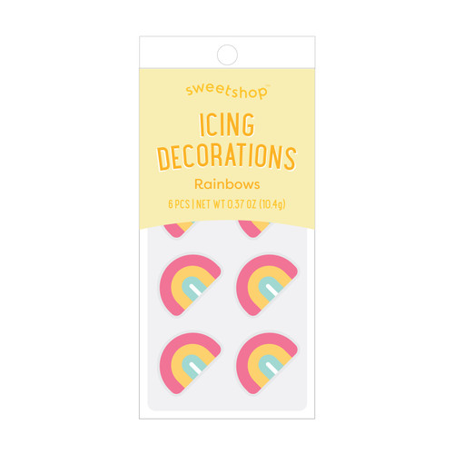 3 Pack Sweetshop Icing Decoration-Rainbows, 8 Pieces 34013214 - 718813807555