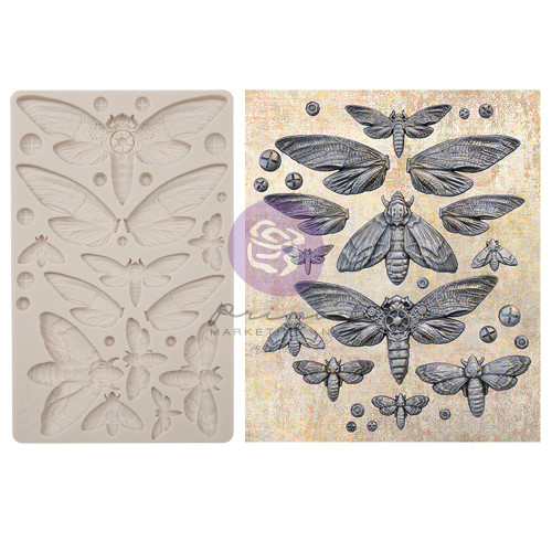 Finnabair Decor Moulds 5"X8"-Nocturnal Insects 969417