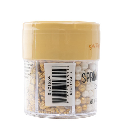 Sweetshop Sprinkle Jar 3oz-Gold, 6 Cell 34016241